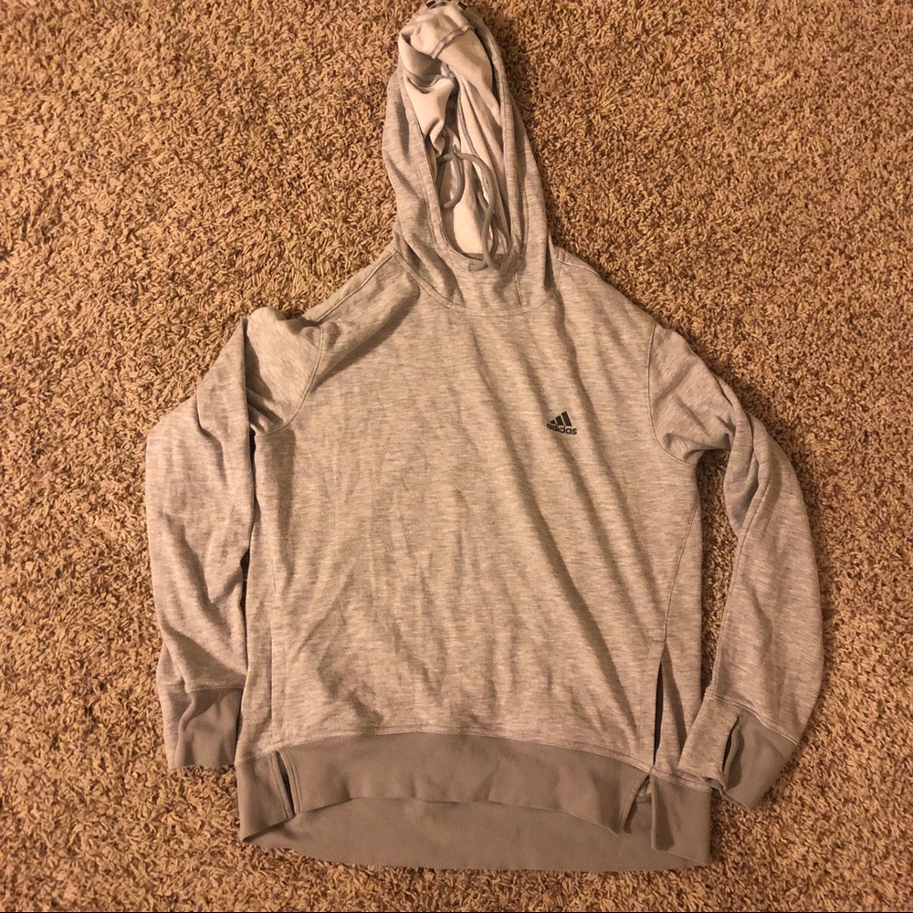 Adidas high low lightweight hoodie